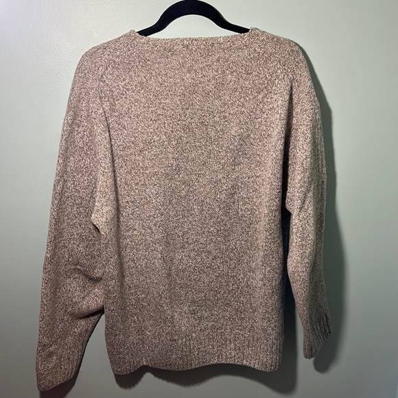 Fisherman Out of Ireland Wool Sweater Mens XL Shetland Wool beige brown - Picture 2 of 6